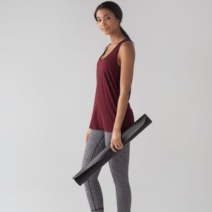 Lululemon Love cotton tank Deep Rouge
